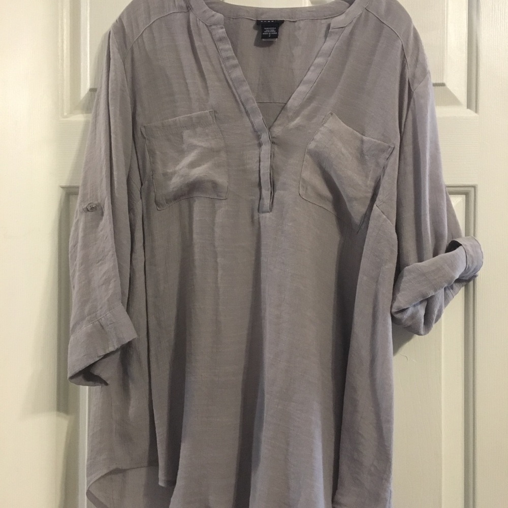 Torrid Gray Blouse